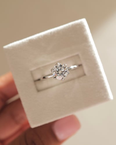 7mm round moissanite