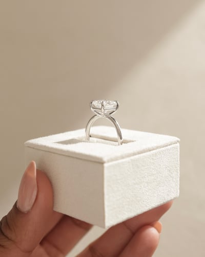 9x7mm radiant moissanite