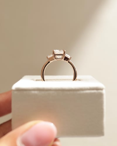 8.5x6.5mm radiant moissanite