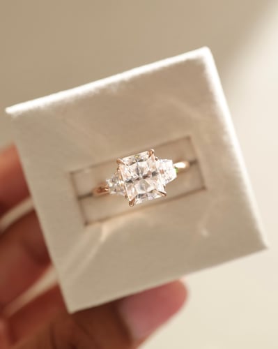 8.5x6.5mm radiant moissanite