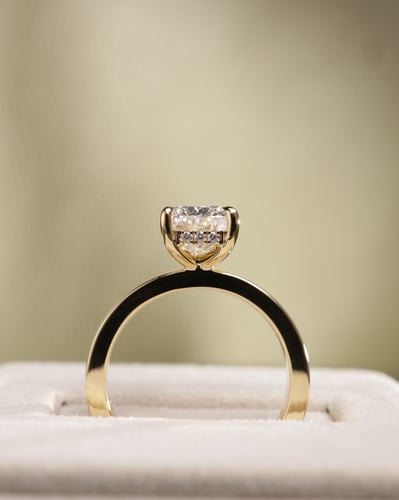 2.55ct elongated cushion diamond