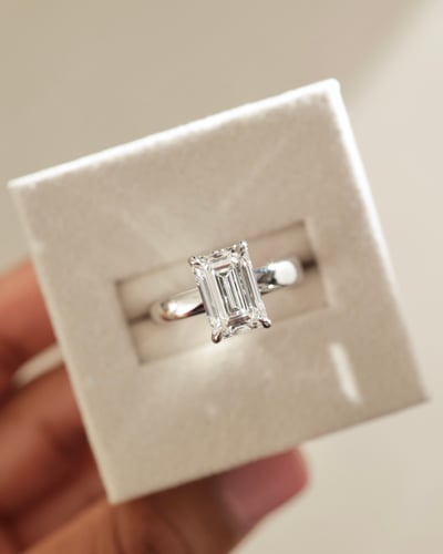 2.87ct emerald diamond