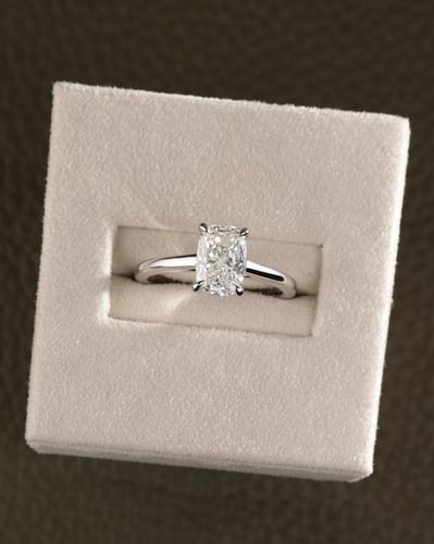 1.65ct elongated cushion diamond