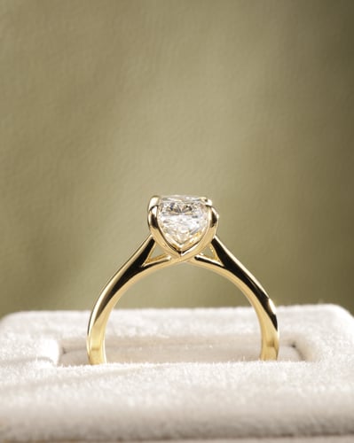 2.74ct elongated cushion diamond