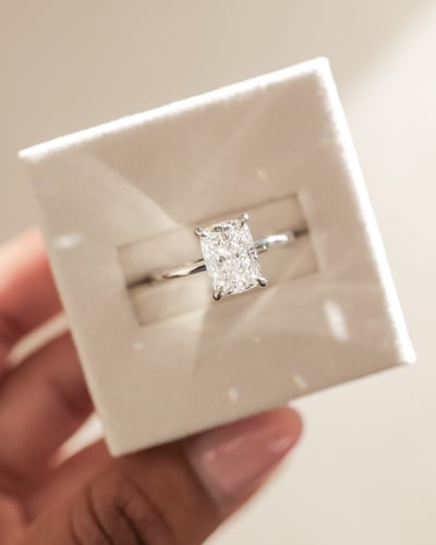 2.07ct elongated cushion diamond