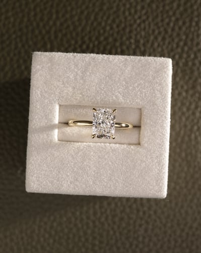 2.05ct elongated cushion diamond