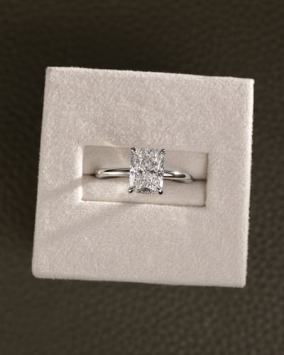 2.05ct elongated cushion diamond