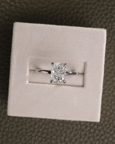 1.87ct elongated cushion diamond