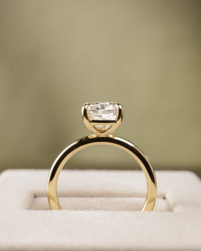 2.96ct elongated cushion diamond