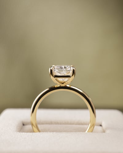 2.97ct elongated cushion diamond