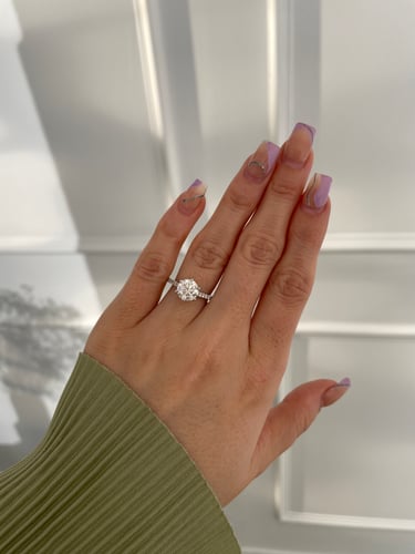 7.5mm round moissanite