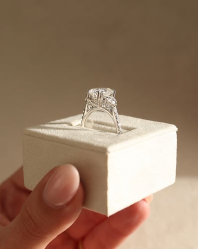 10x8mm elongated cushion moissanite