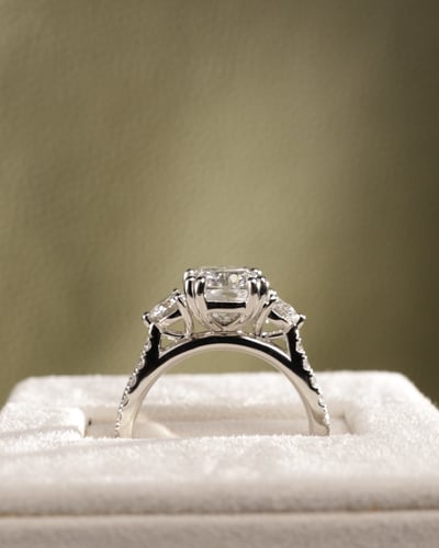 2.59ct elongated cushion diamond