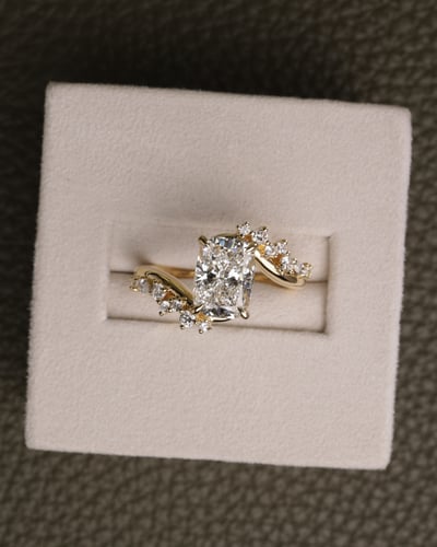 2.04ct elongated cushion diamond