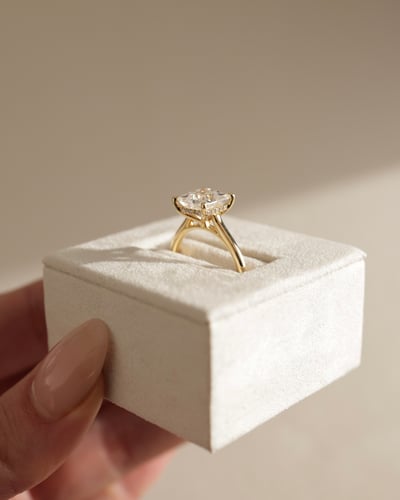 7.5mm princess moissanite
