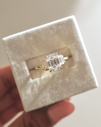 8.5x6.5mm emerald moissanite