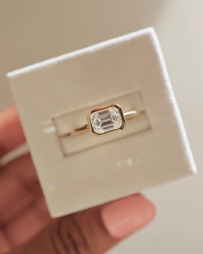 7.5x5.5mm emerald moissanite