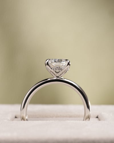 2.57ct elongated cushion diamond
