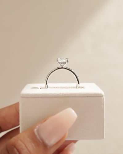 6.5mm cushion moissanite