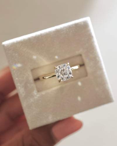 7mm cushion moissanite