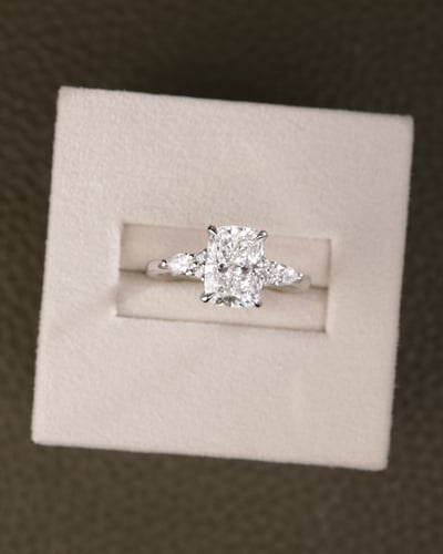 2.10ct elongated cushion diamond