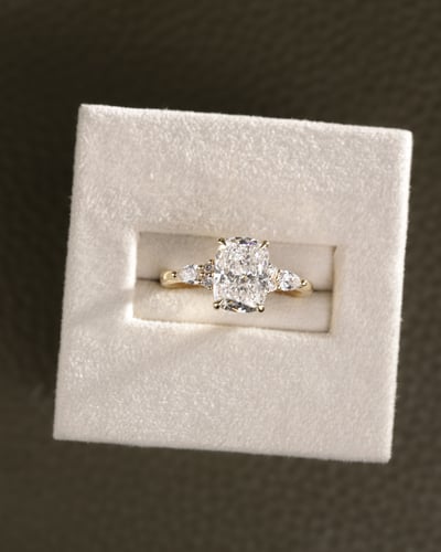 2.32ct elongated cushion diamond