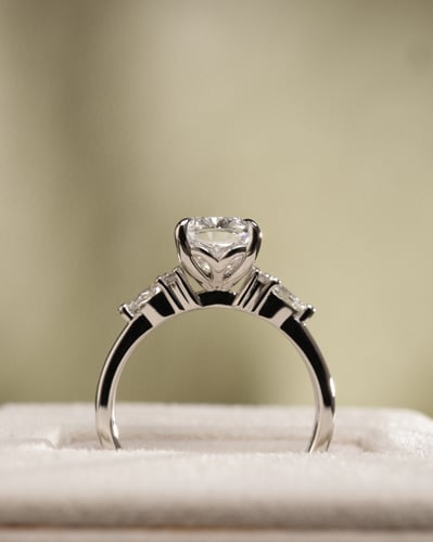2.53ct elongated cushion diamond