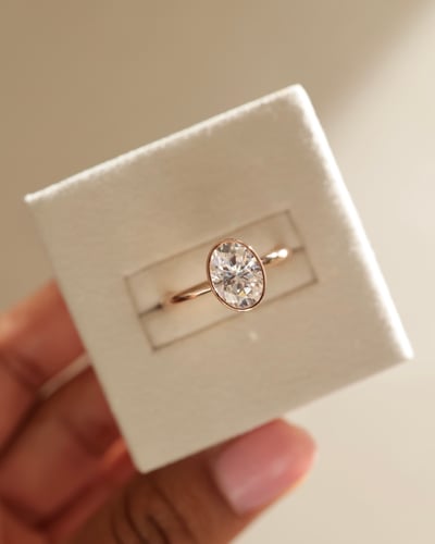 9x6.5mm oval moissanite