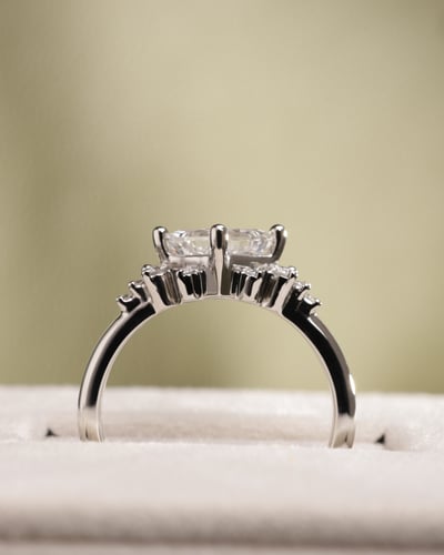 1.45ct princess diamond
