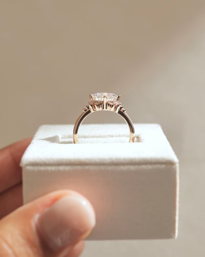6.5mm princess moissanite