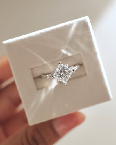 7mm princess moissanite