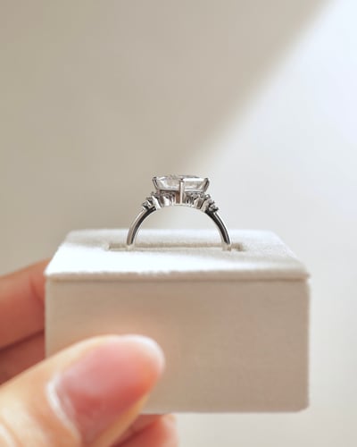 7mm princess moissanite