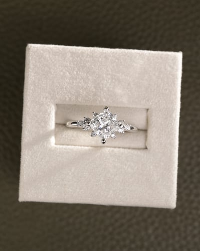 1.55ct princess diamond
