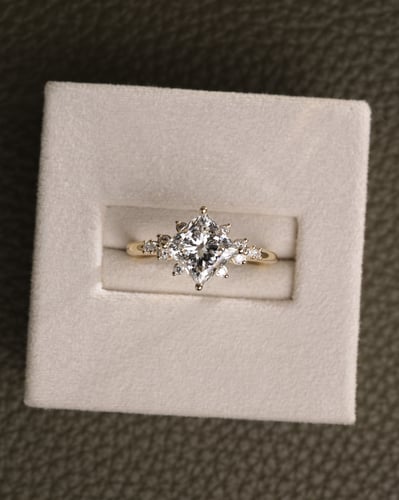 2.04ct princess diamond