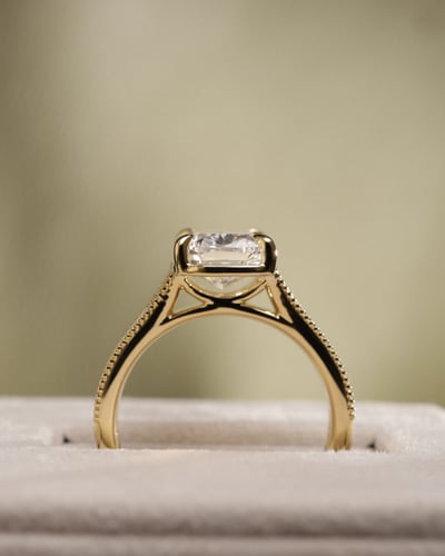 3.04ct elongated cushion diamond