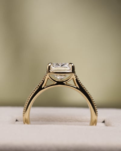 2.53ct elongated cushion diamond