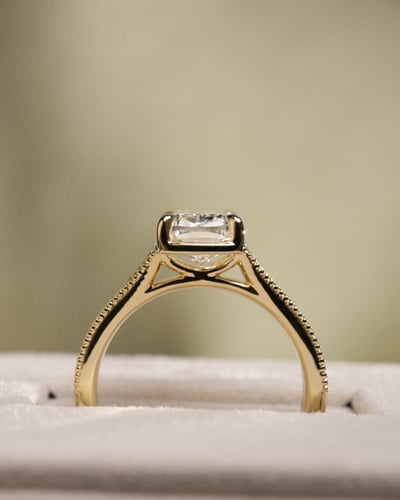 2.52ct elongated cushion diamond