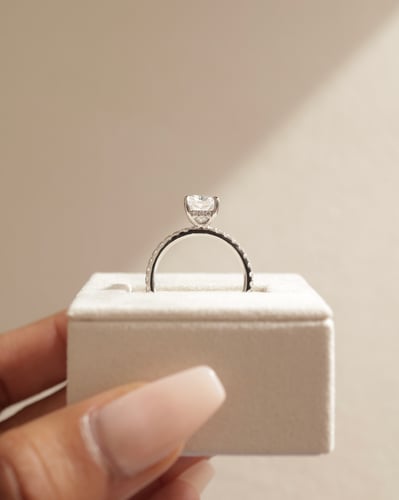 8x6mm radiant moissanite
