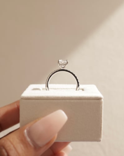 7.5x5.5mm radiant moissanite