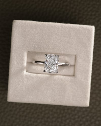 2.27ct elongated cushion diamond