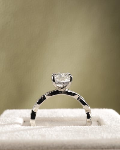 2.06ct elongated cushion diamond