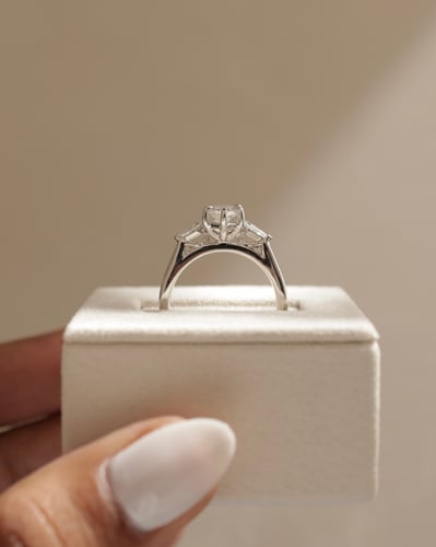 11x5.5mm elongated hexagon moissanite