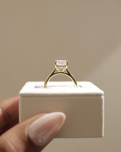 4.01ct elongated cushion diamond