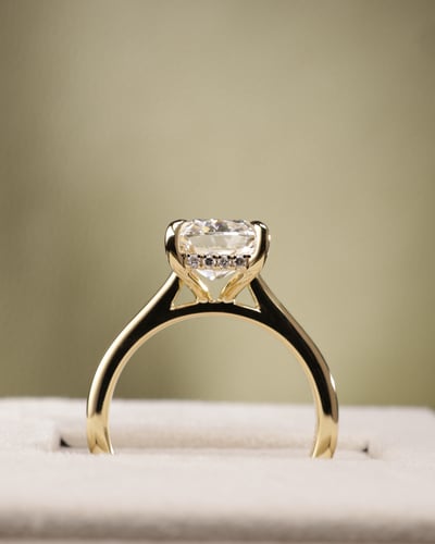 3.22ct elongated cushion diamond