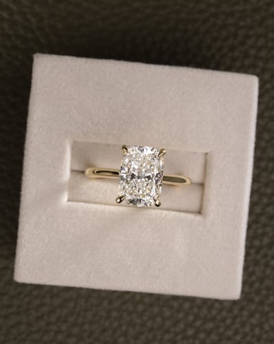 3.10ct elongated cushion diamond