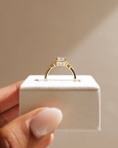 8x6mm elongated cushion moissanite
