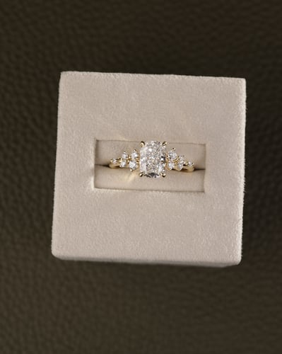 1.65ct elongated cushion diamond