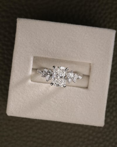 1.51ct elongated cushion diamond
