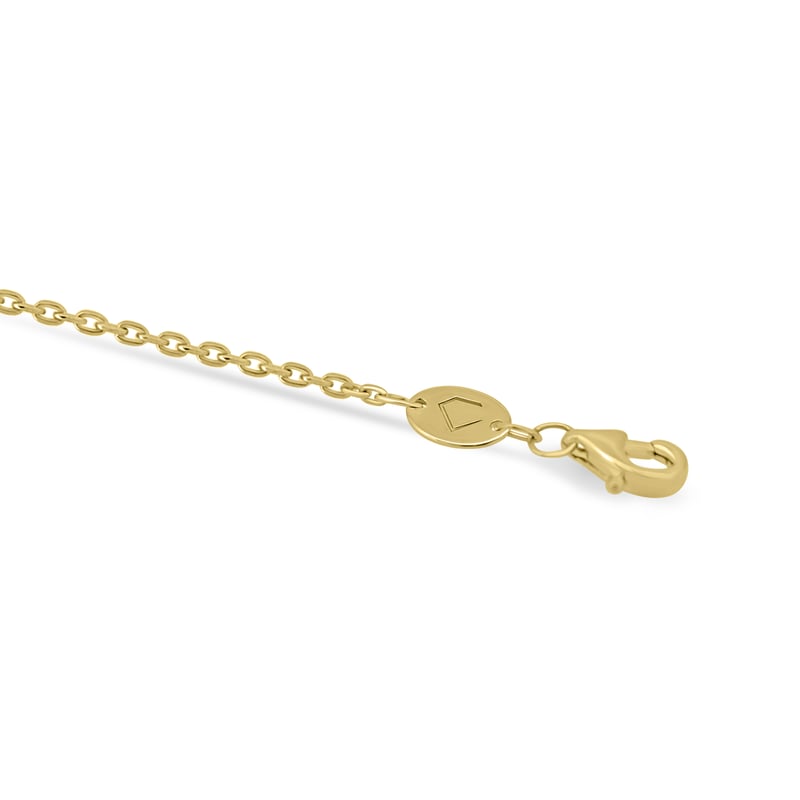 Initial Bezel Pendant with Chain — B
