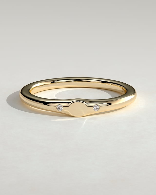 Initial Signet Ring